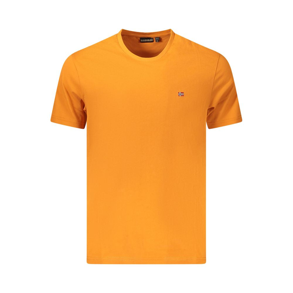 Orange Cotton Men T-Shirt - ventzia