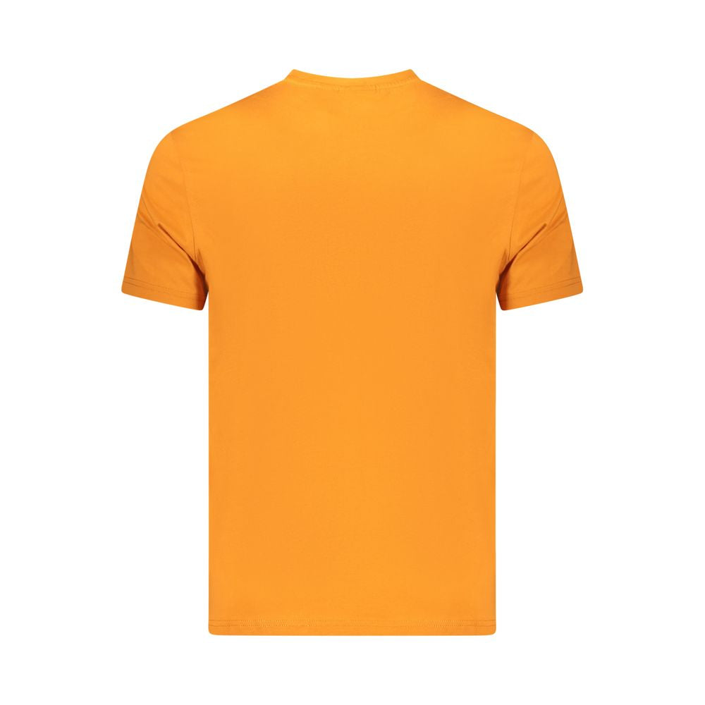 Orange Cotton Men T-Shirt - ventzia