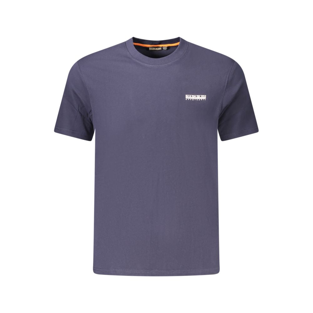 Blue Cotton Men T-Shirt - ventzia