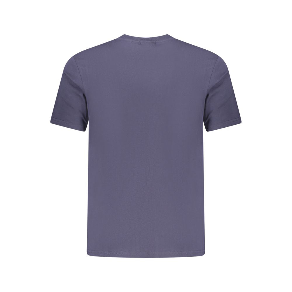 Blue Cotton Men T-Shirt - ventzia