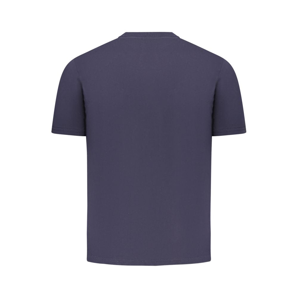 Blue Cotton Men T-Shirt - ventzia
