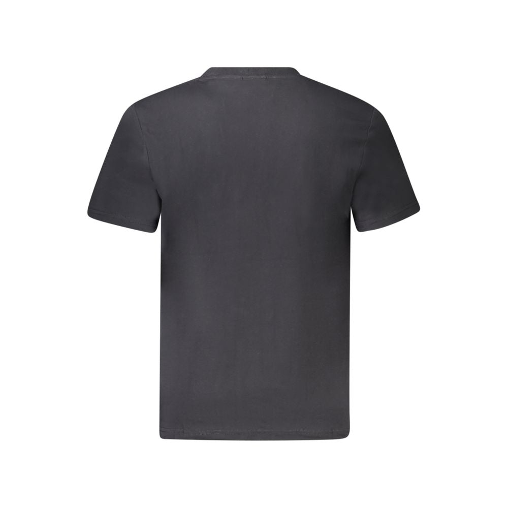 Black Cotton Men T-Shirt - ventzia