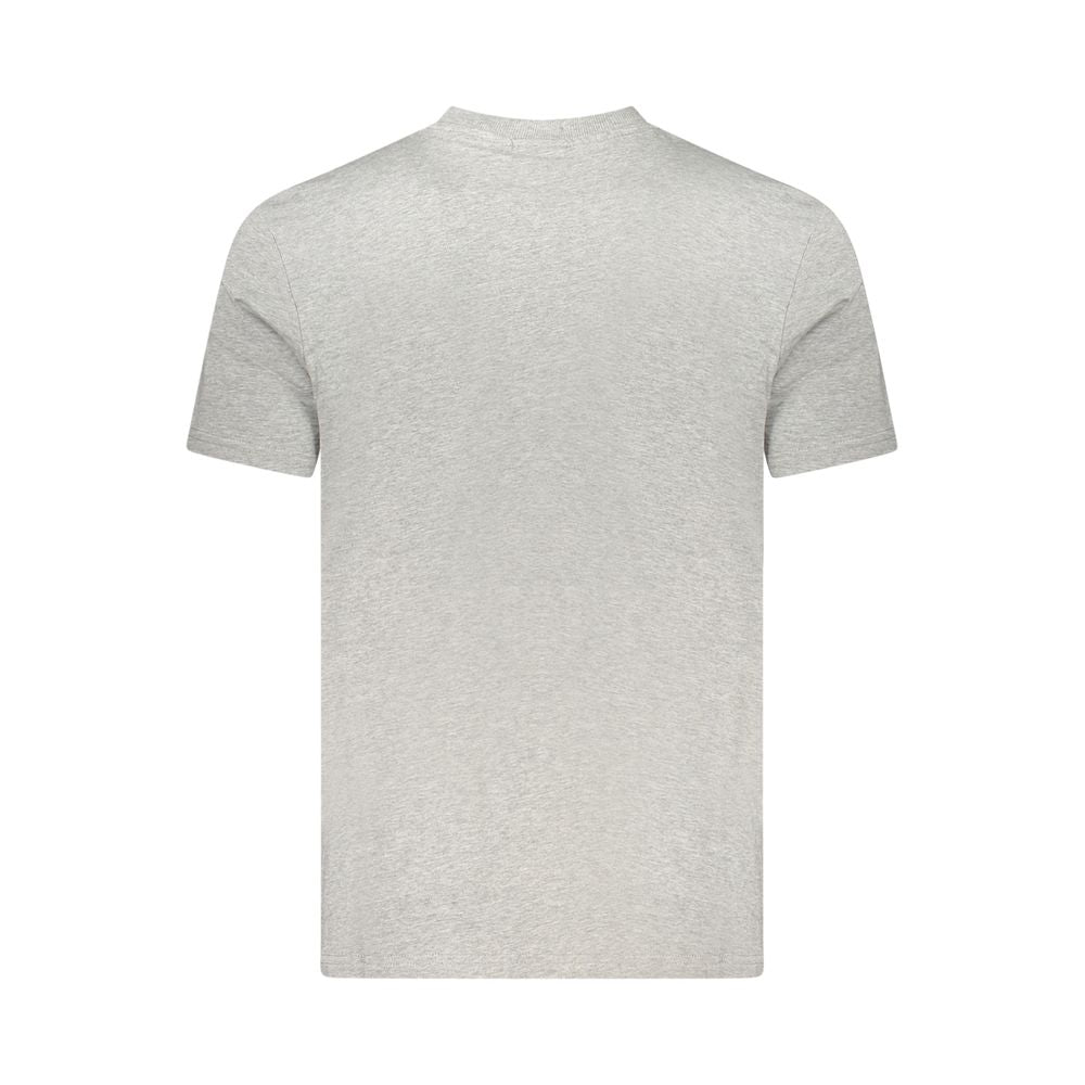 Gray Cotton Men T-Shirt - ventzia
