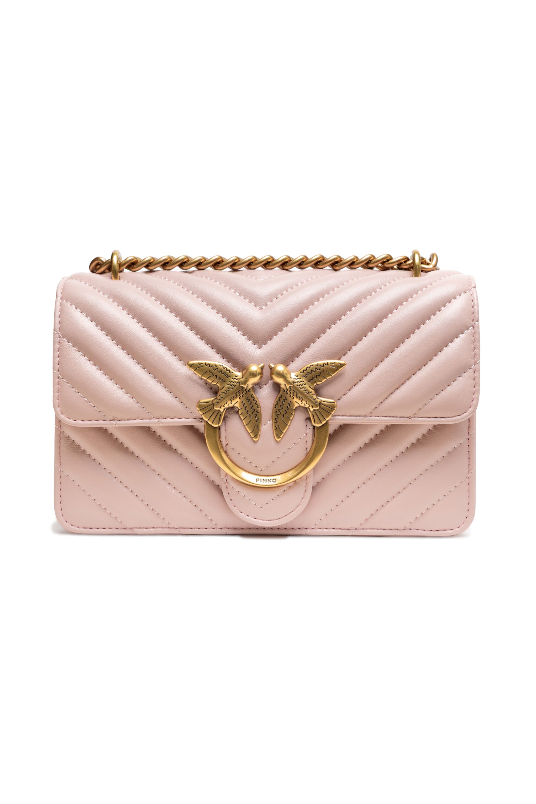 Powder Pink Mini Love Bag One Chevron - ventzia