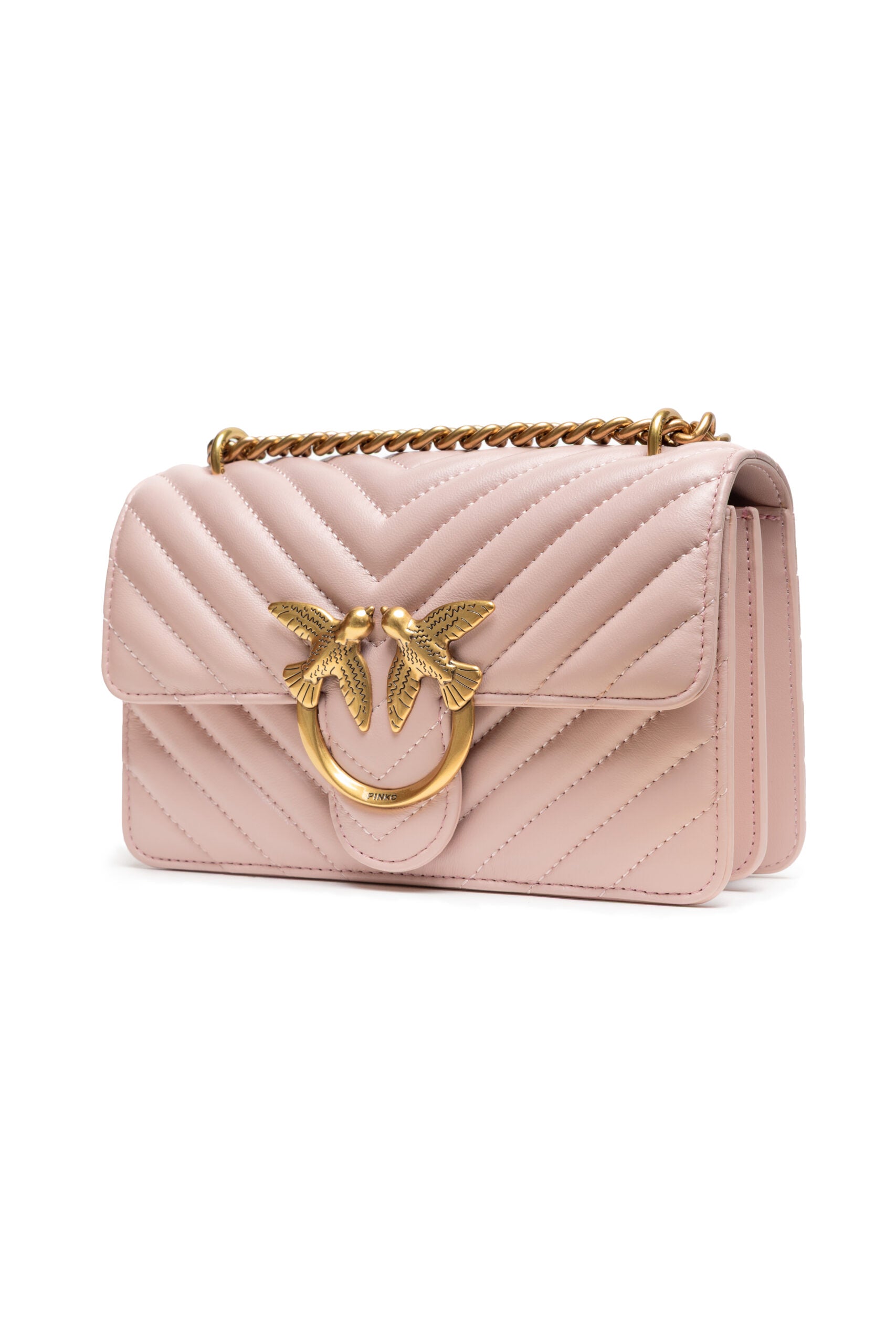 Powder Pink Mini Love Bag One Chevron - ventzia