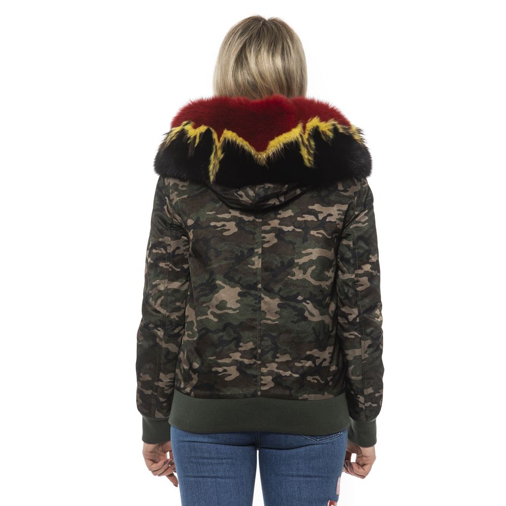 Army Polyamide Women Bomber Jacket - ventzia