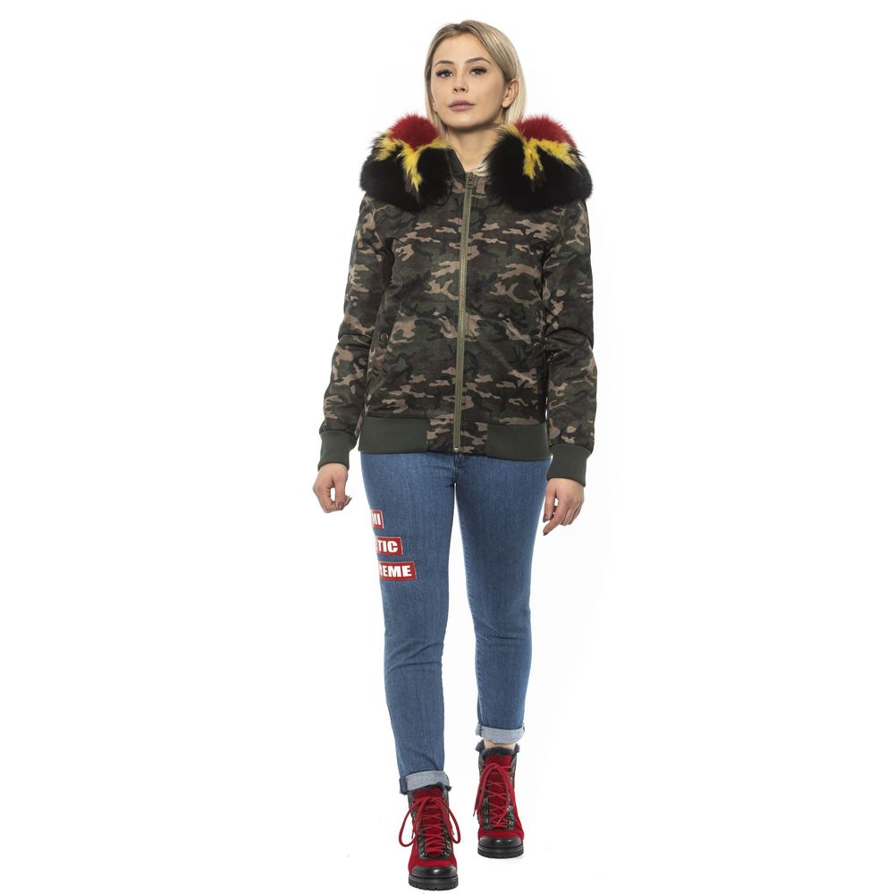 Army Polyamide Women Bomber Jacket - ventzia