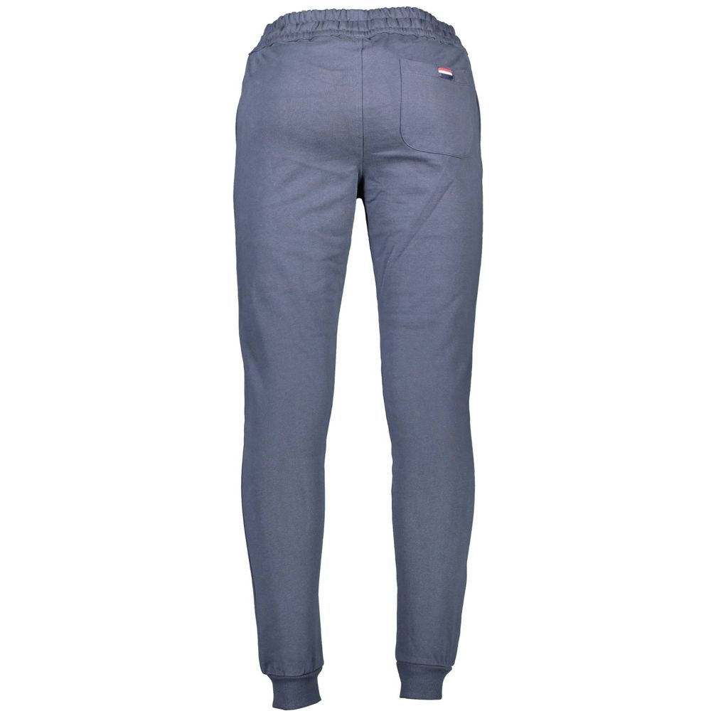 Blu Cotton Men Sport Trouser - ventzia