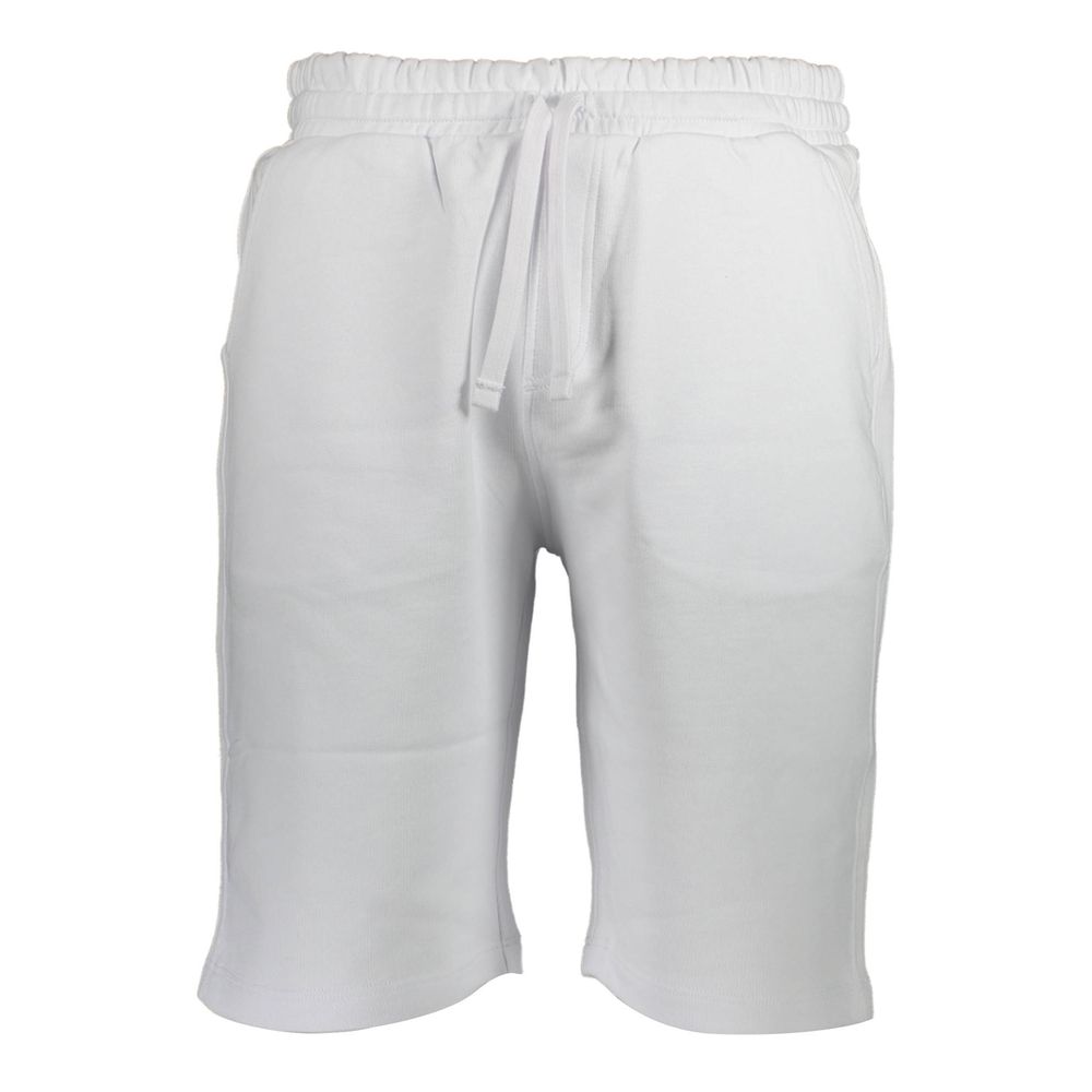 White Cotton Men's Sweatpants - ventzia