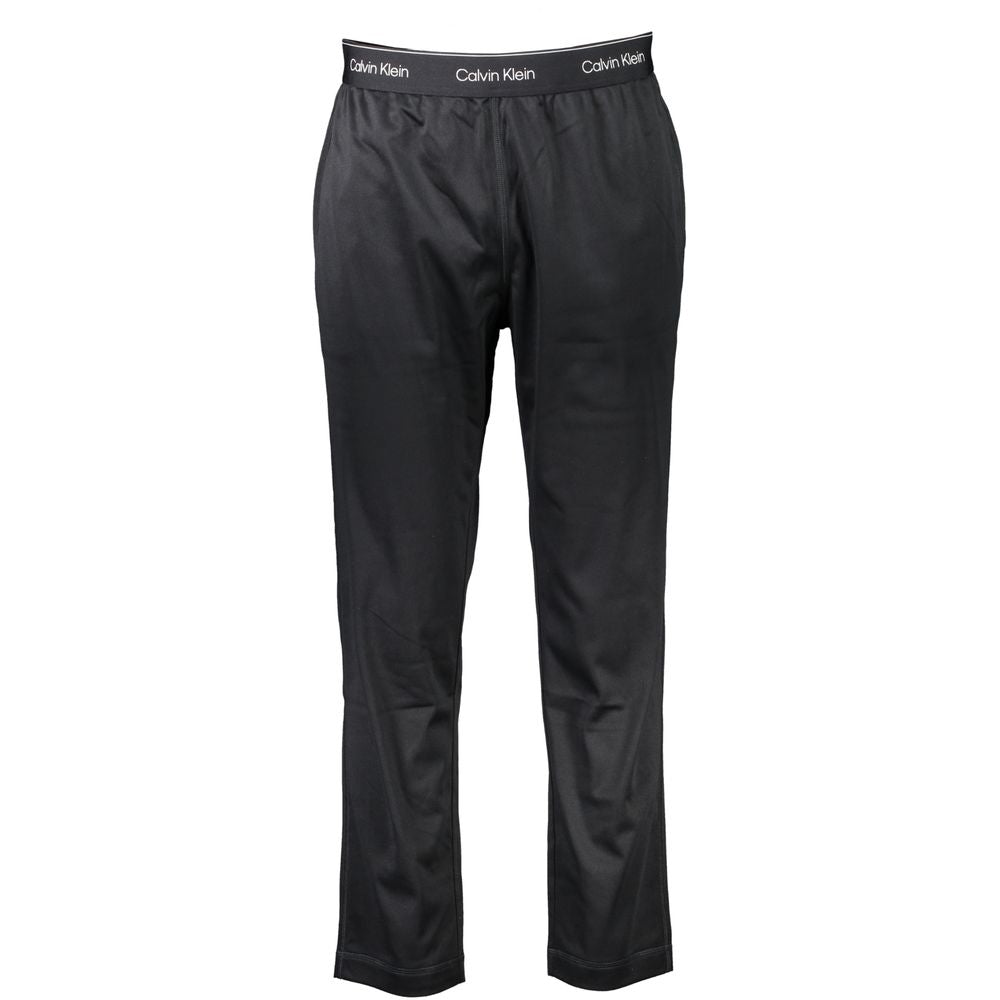 Black Polyester Men's Track Pant - ventzia