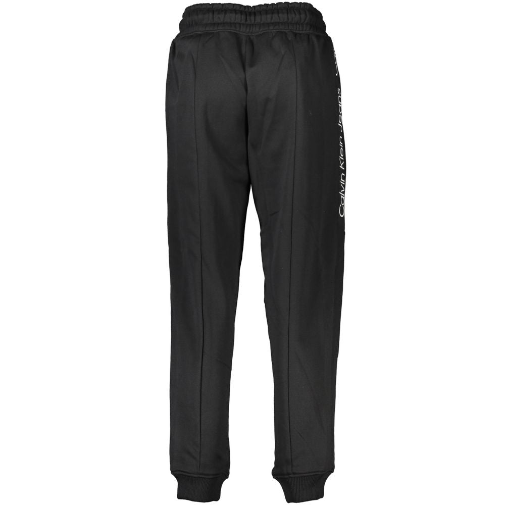 Black Polyester Women's Jogger Pants - ventzia