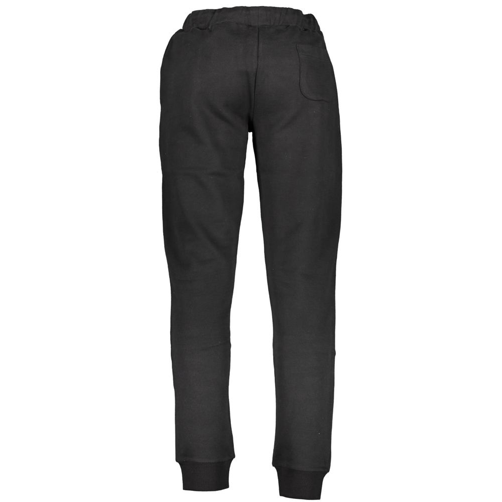 Black Cotton Men's Sweatpants - ventzia