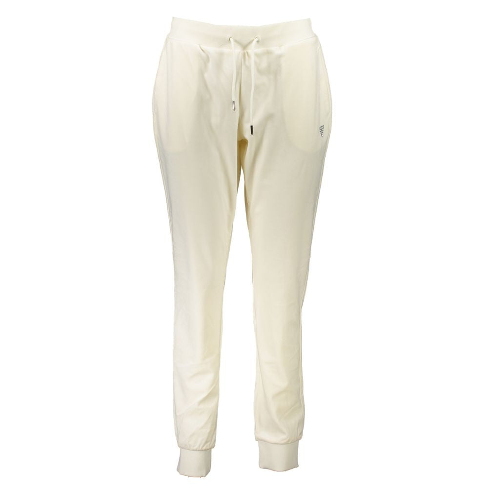 White Polyester Women's Track Pant - ventzia