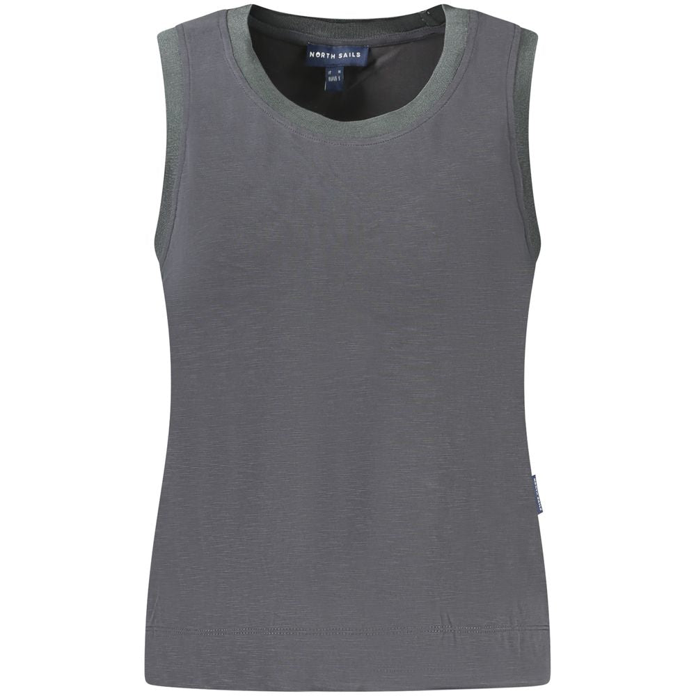 Black Modal Women Tank Top - ventzia