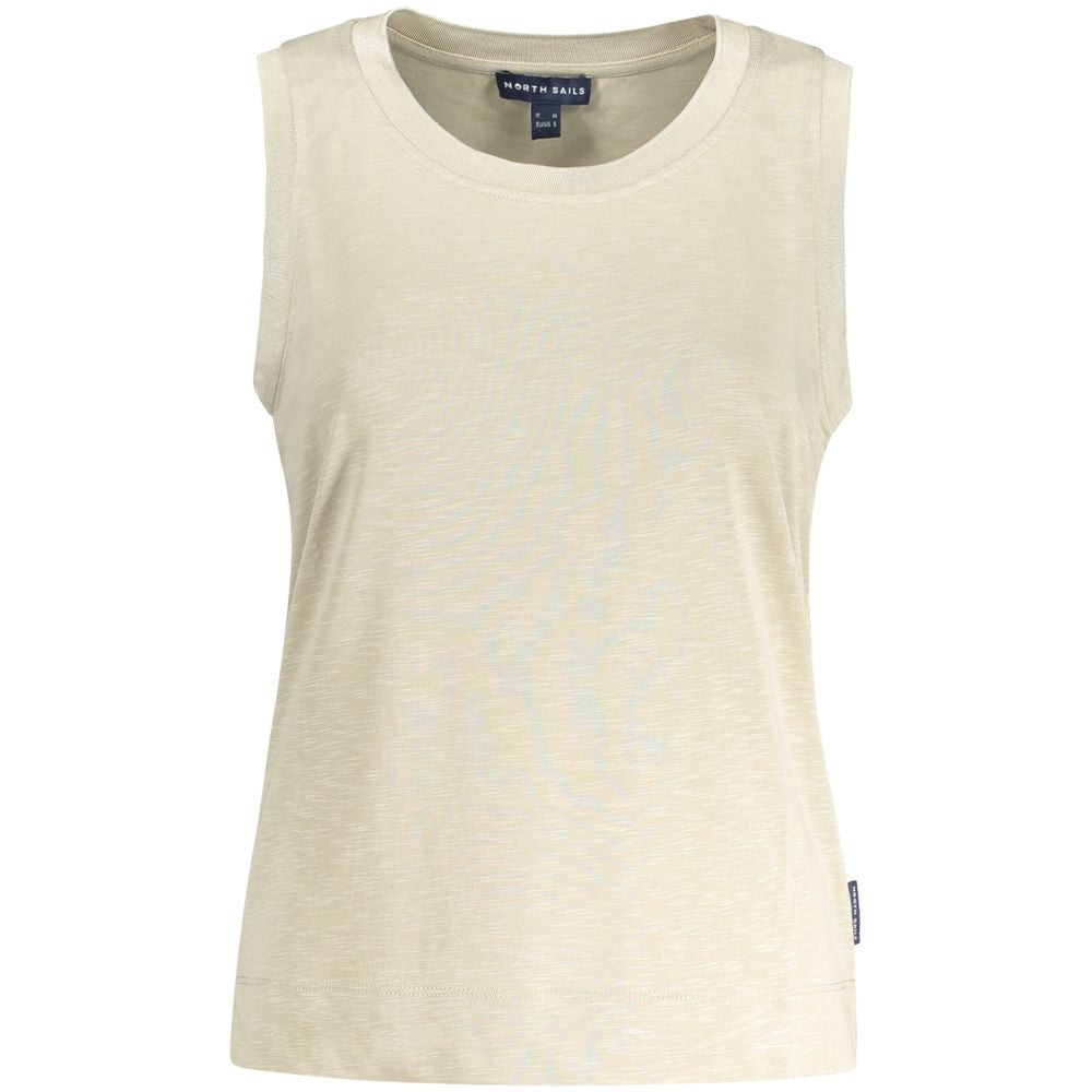 Beige Modal Women Tank Top - ventzia