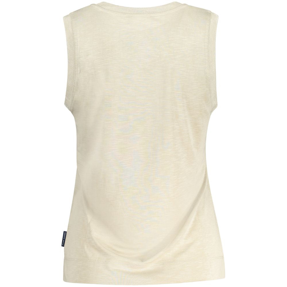 Beige Modal Women Tank Top - ventzia