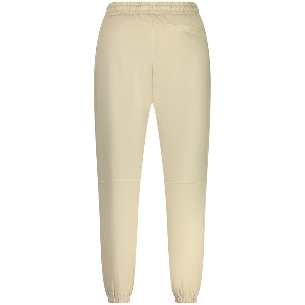 Beige Cotton Men's Sports Trouser - ventzia