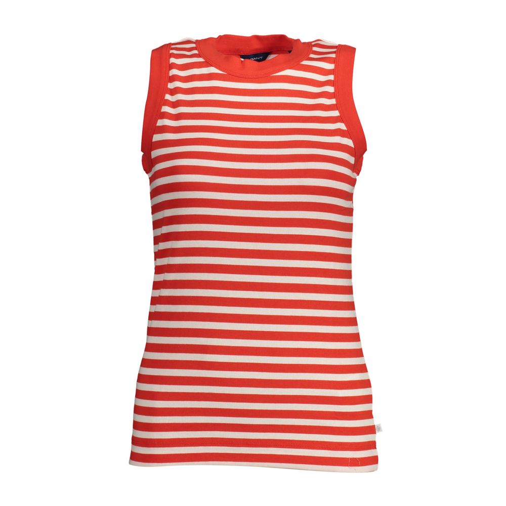 Red Organic Cotton Women Tank Top - ventzia