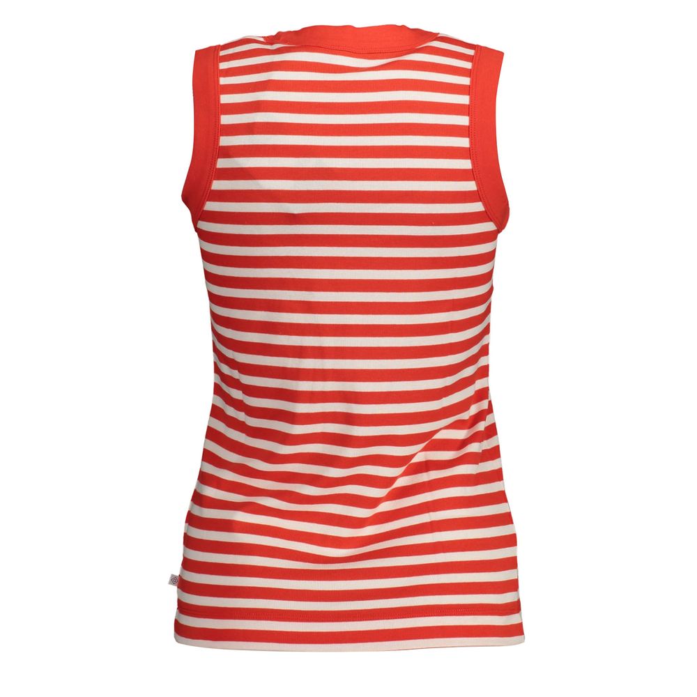 Red Organic Cotton Women Tank Top - ventzia