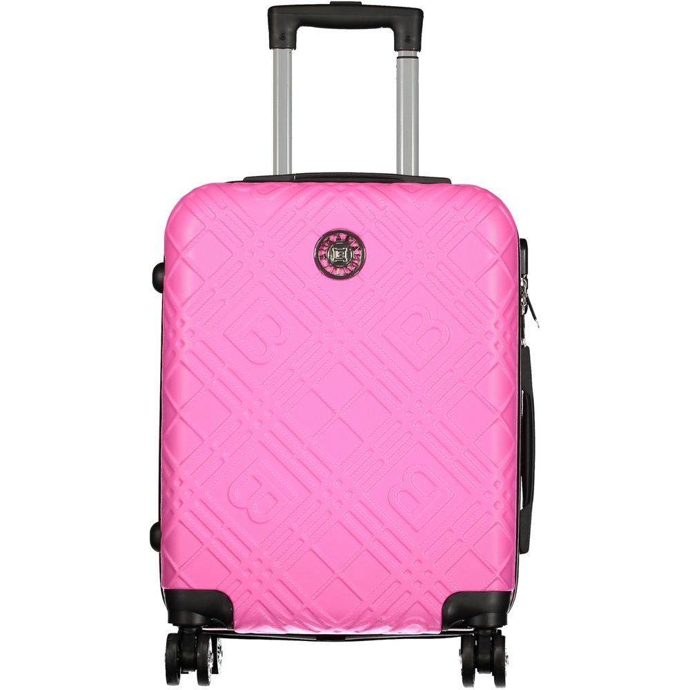 Rosa Poliuretano Women Travel Bag