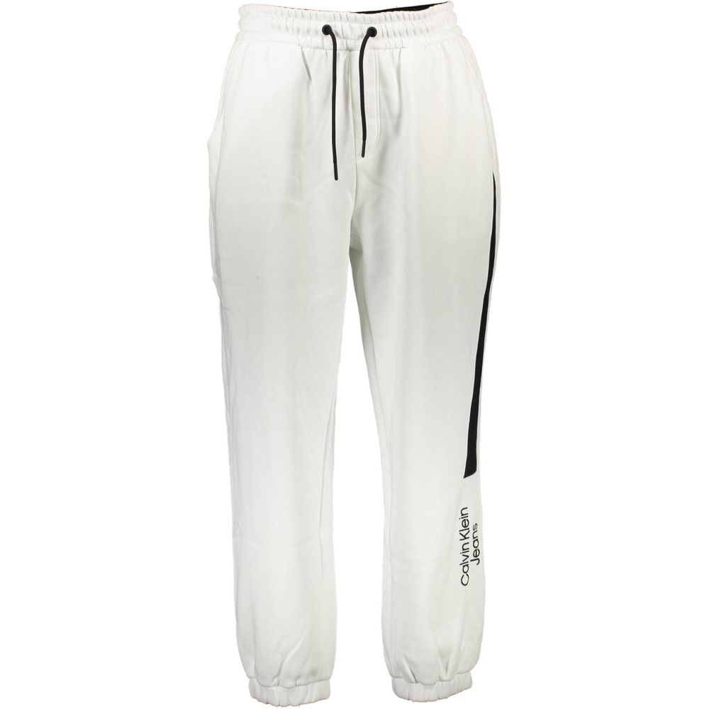 White Cotton Men's Sweatpant - ventzia