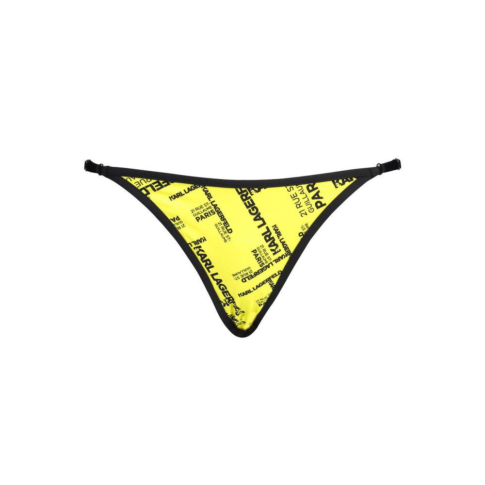 Yellow Polyamide Women's Swim Brief - ventzia