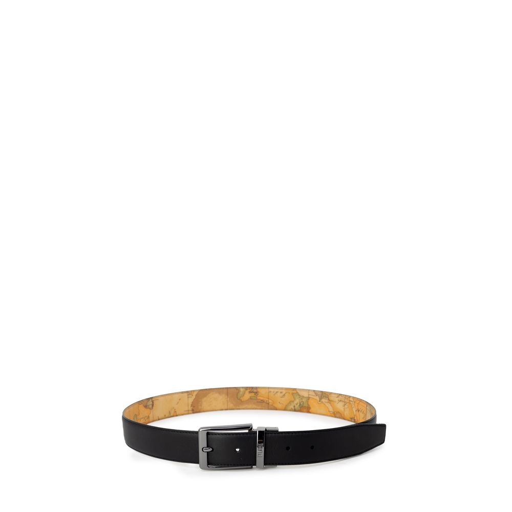 Black Leather Regular Belt - ventzia