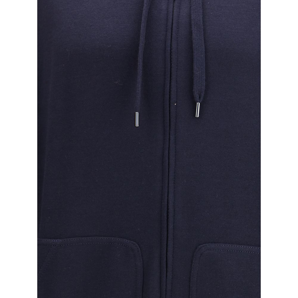 Blue Cashmere Sweatshirt