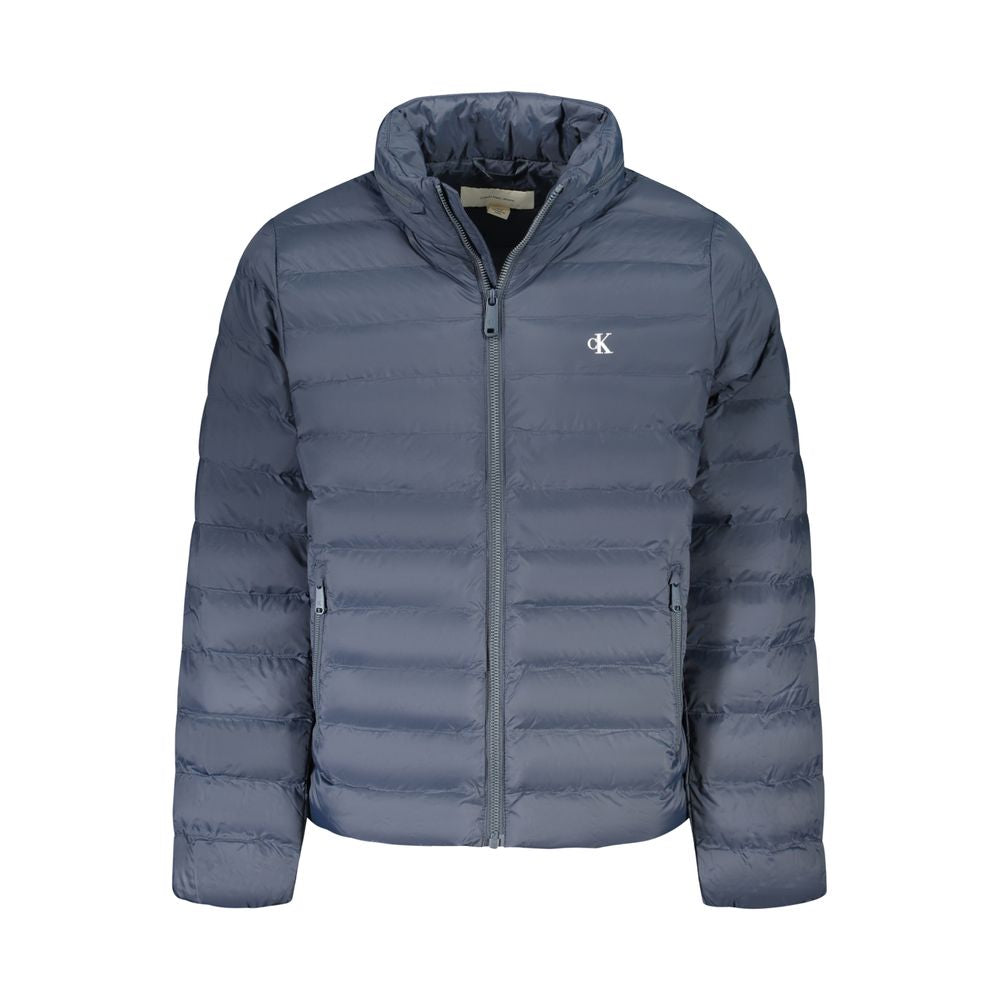 Blu Poliammide Mens Jacket - ventzia