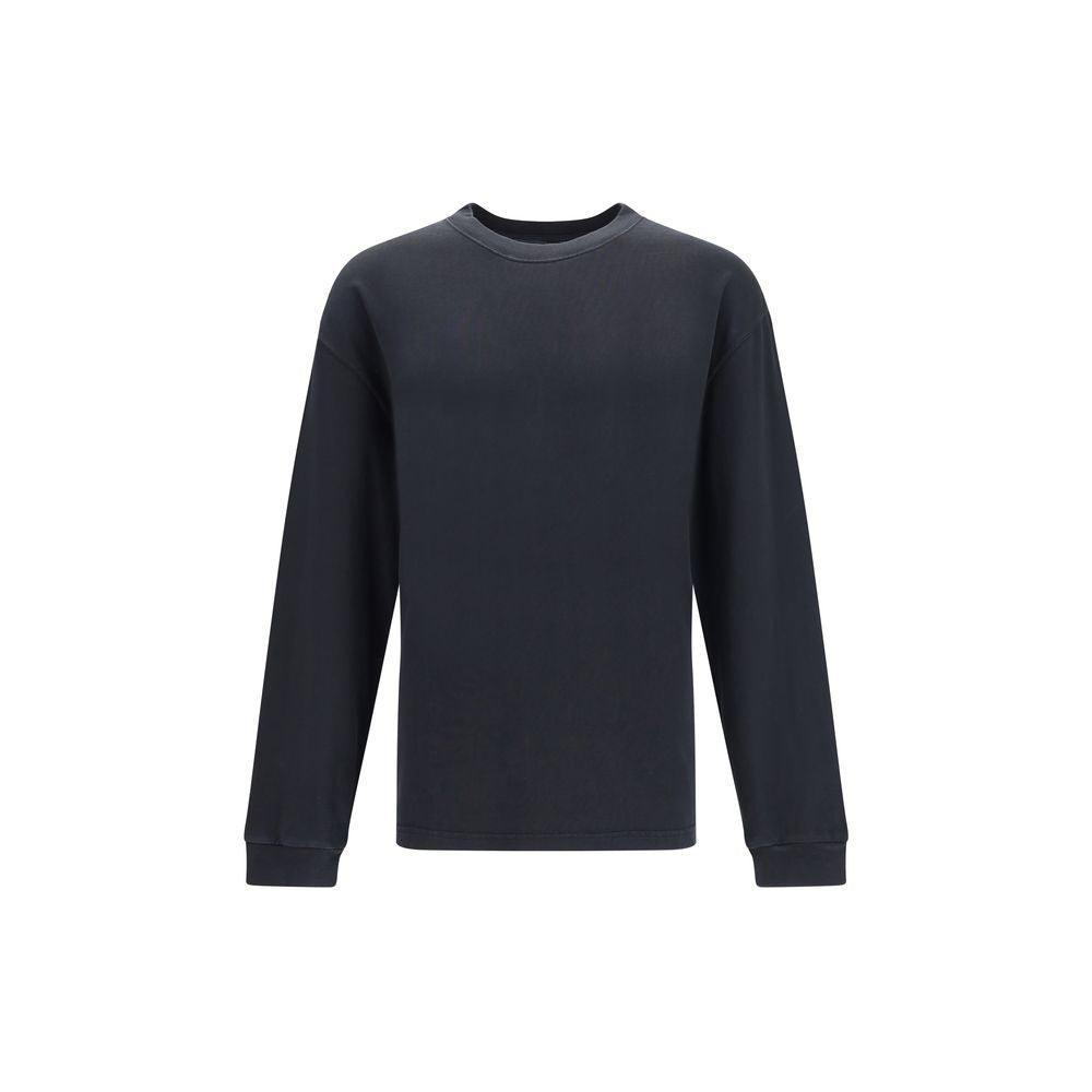 Black Cotton Sweatshirt