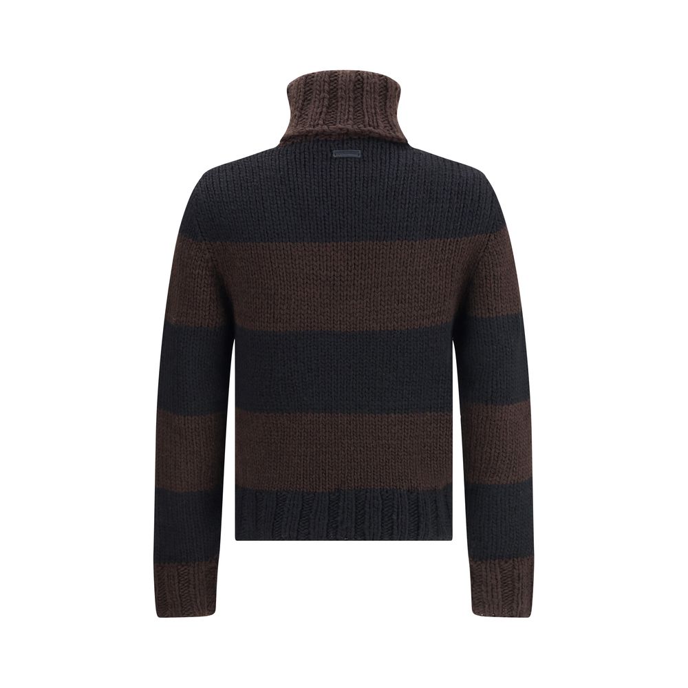 Brown Wool Turtleneck