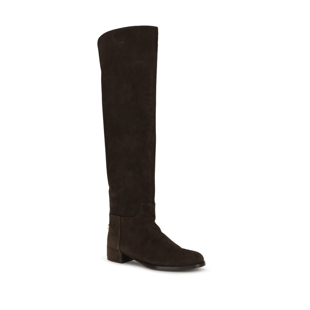 Suede High Boots
