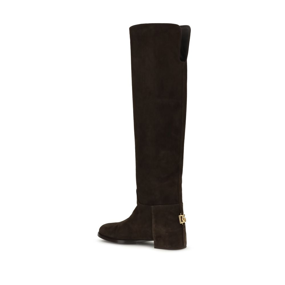 Suede High Boots