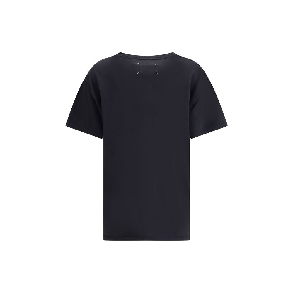 Black Cotton T-Shirt - ventzia