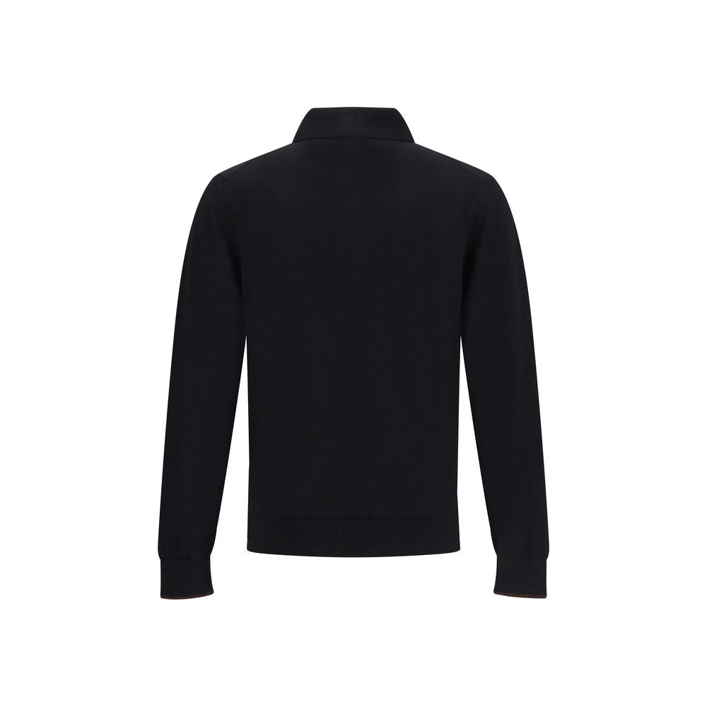Black Wool Sweatshirt