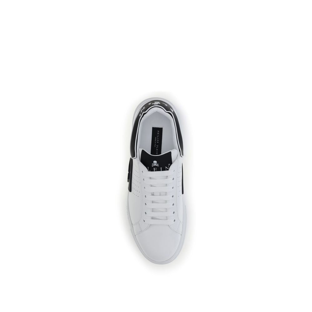 White Calf Leather Bos Taurus Athletic Sneakers - ventzia