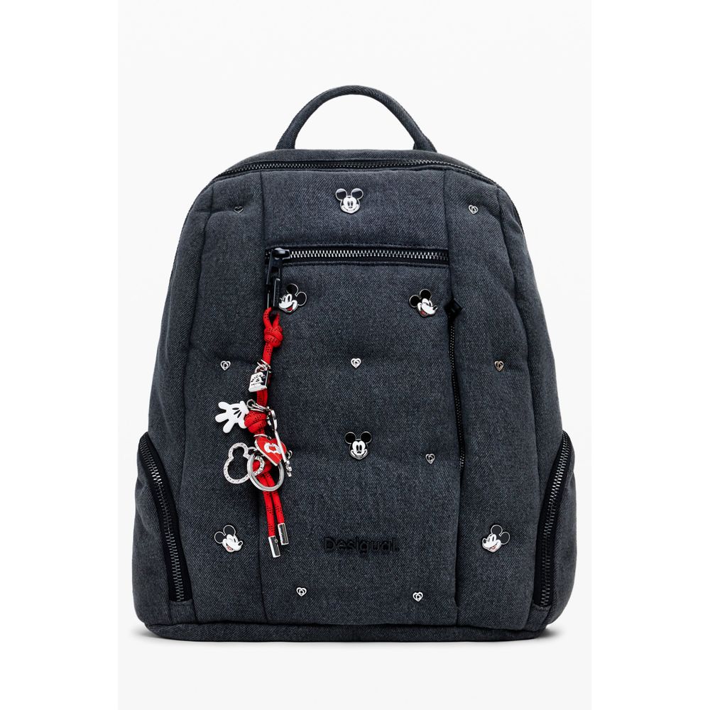 Gray Polyester Backpack