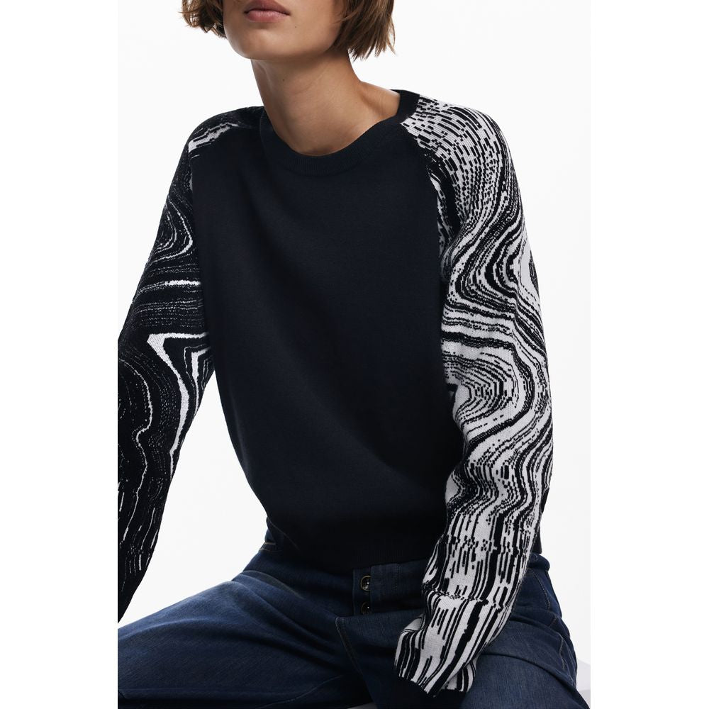 Black Polyester Sweater