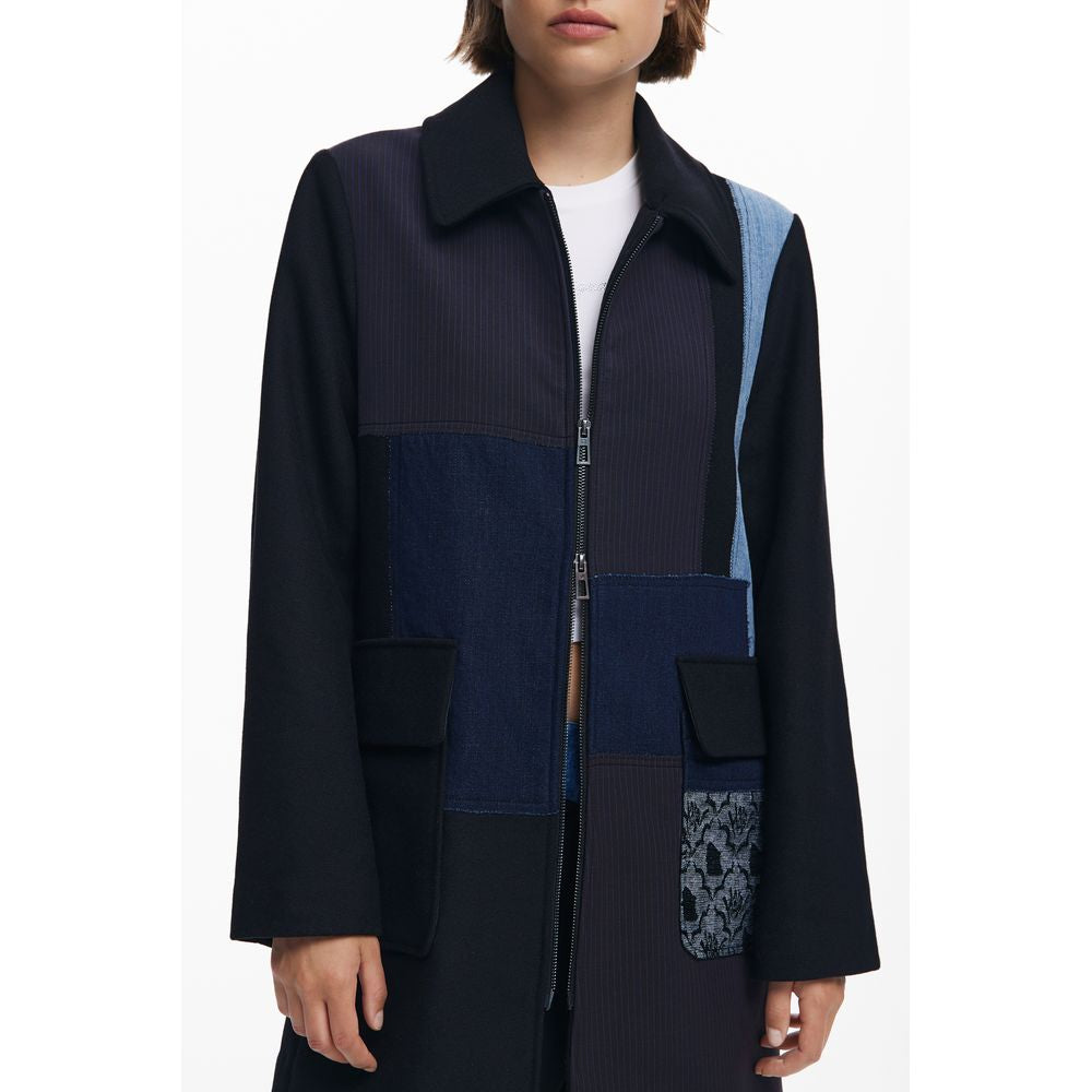 Black Cotton Jackets & Coat