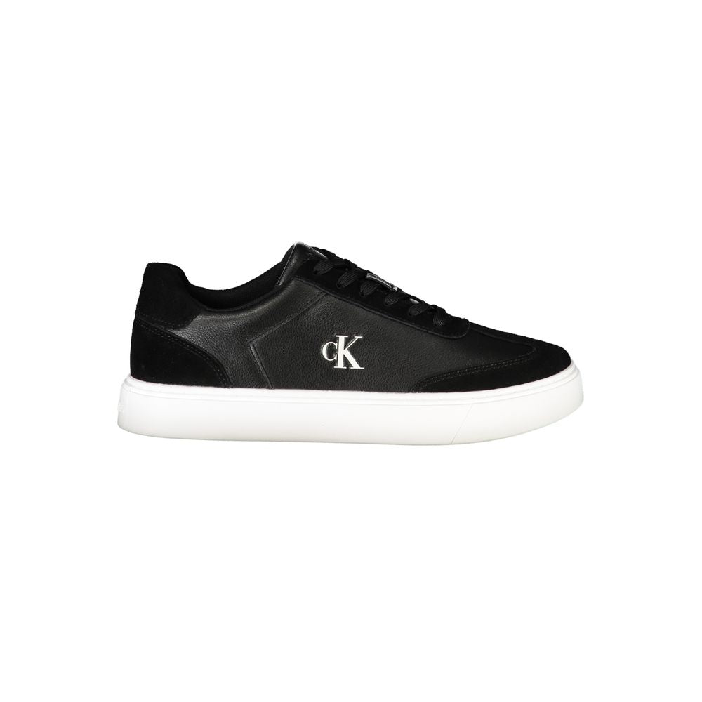 Nero Polyurethane Men Sneaker - ventzia