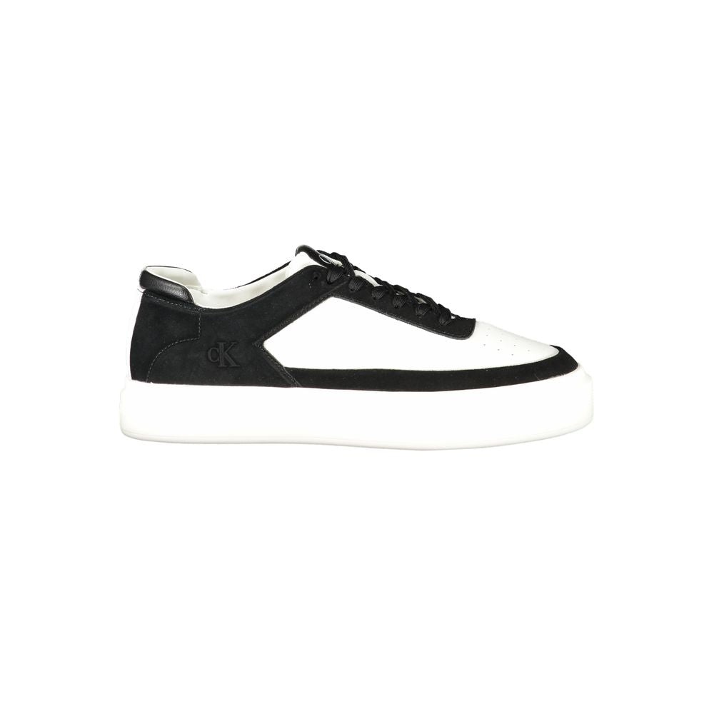 Bianco Polyurethane Men Sneaker - ventzia