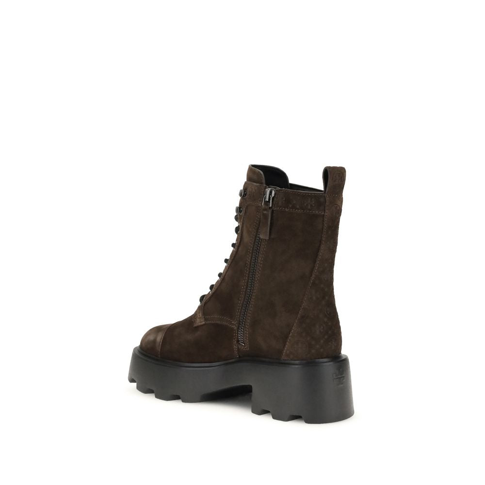 Brown Calf Leather Bos Taurus Lace-Up Boots - ventzia