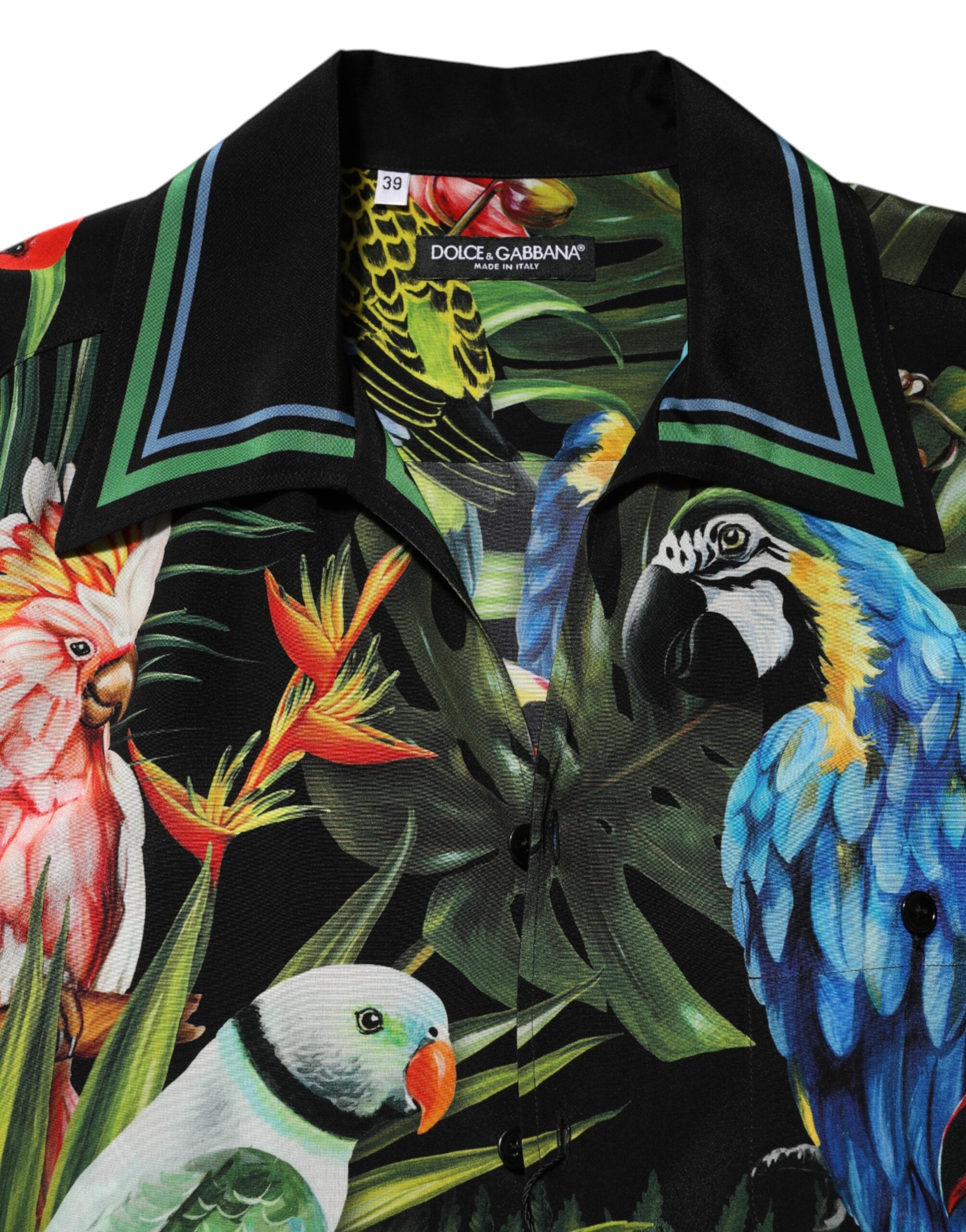 Multicolor Parrot Print Lounge Casual Shirt - ventzia