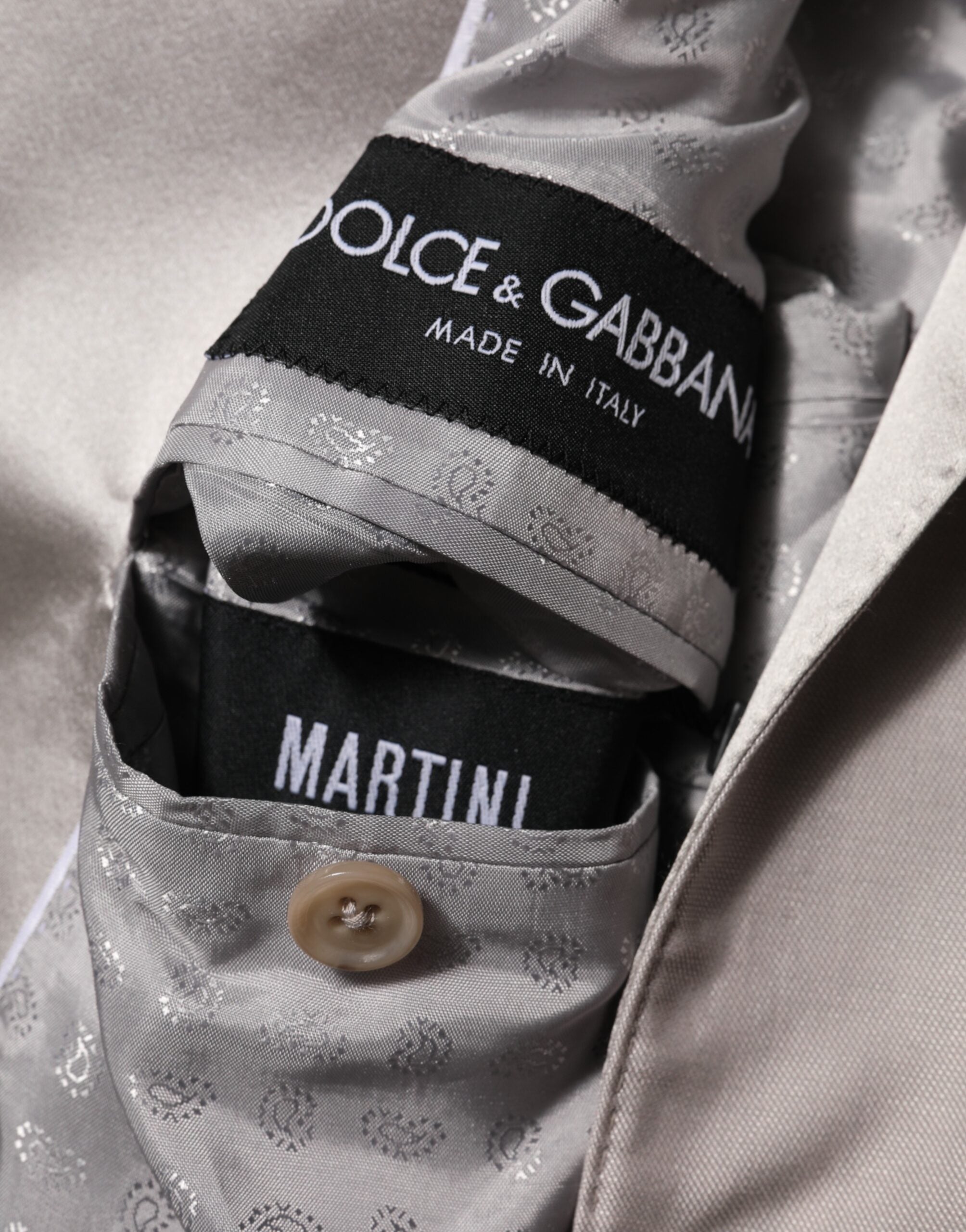 Light Gray Wool 2 Piece MARTINI Formal Suit