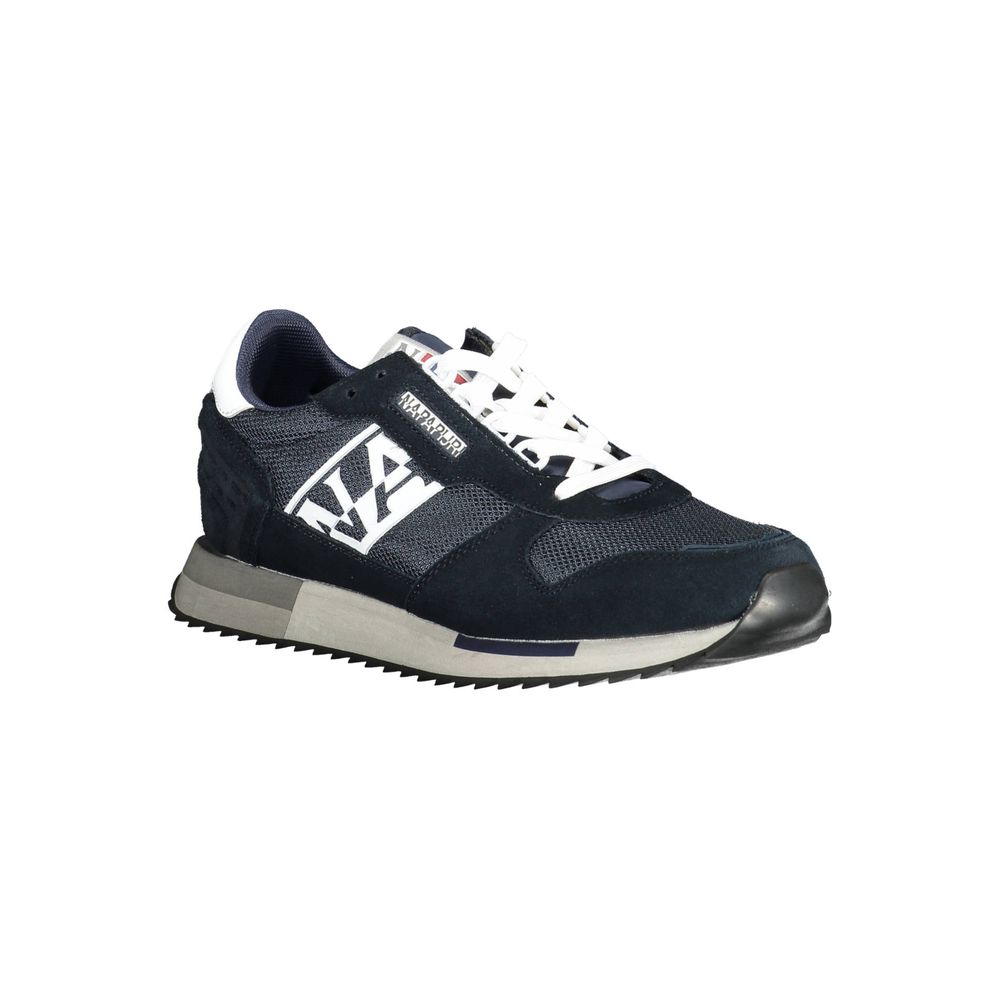 Blue Polyester Sneaker