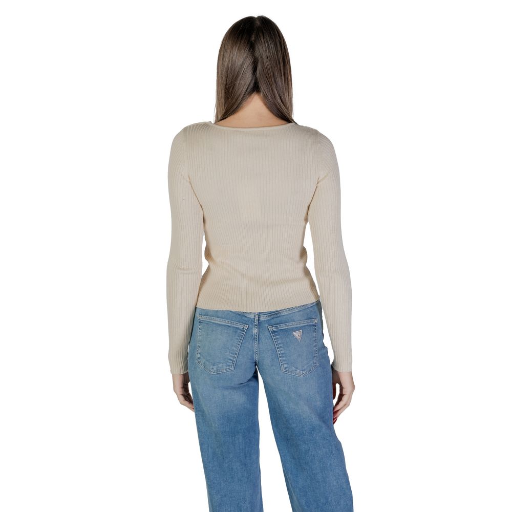 Beige Viscose Sweatshirt - ventzia
