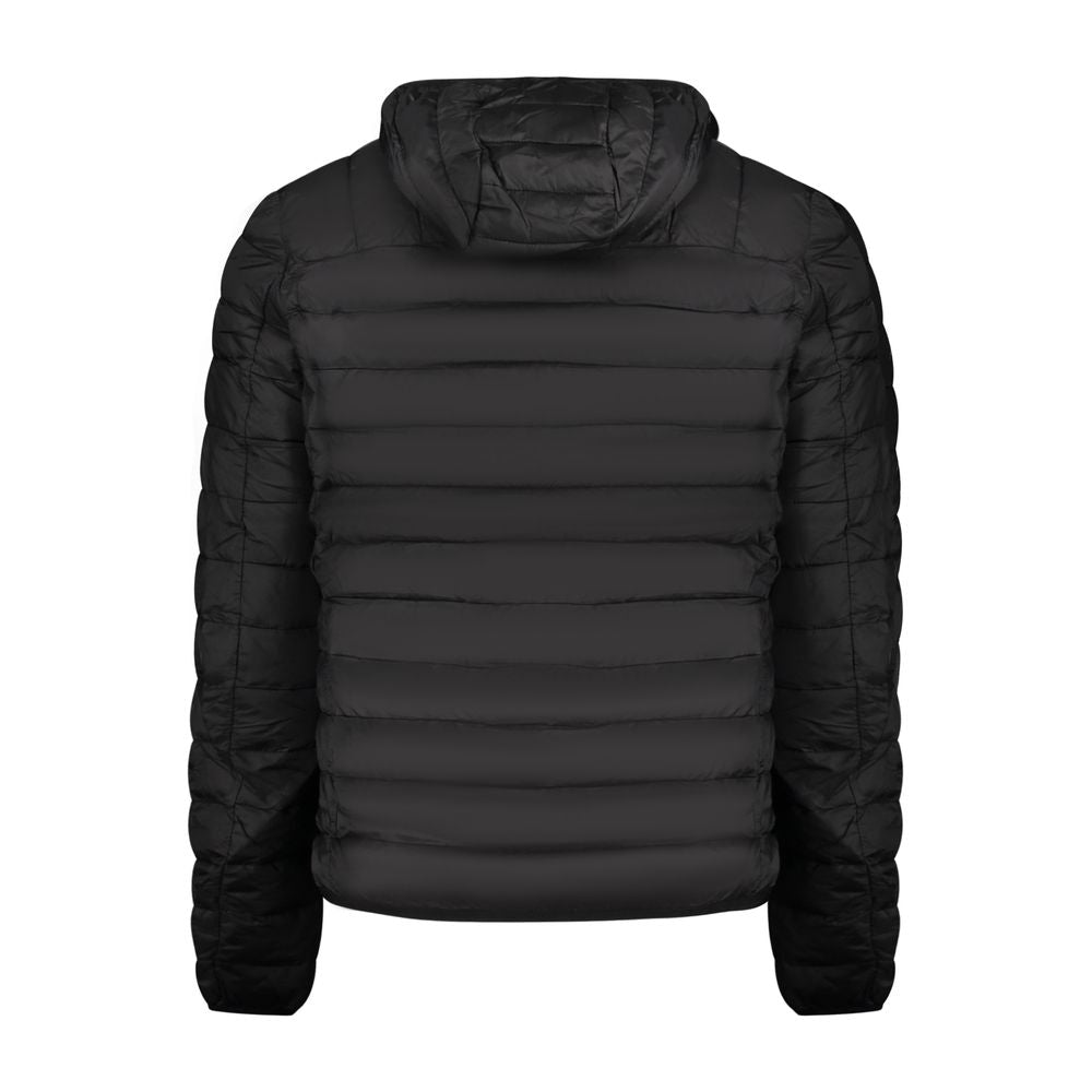 Black Polyester Men's Jacket - ventzia