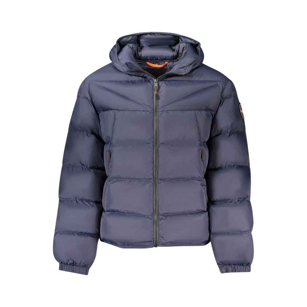 Blue Polyamide Jackets & Coat
