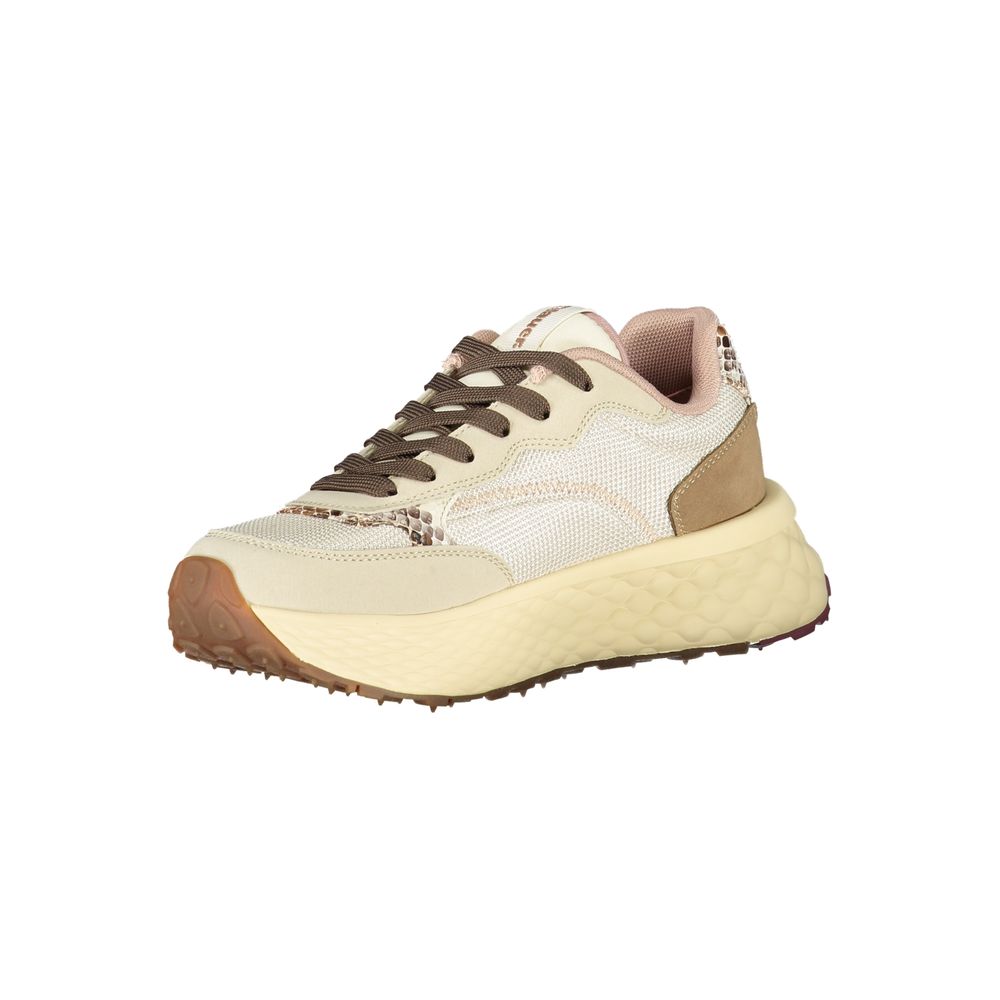 Beige Polyester Sneaker