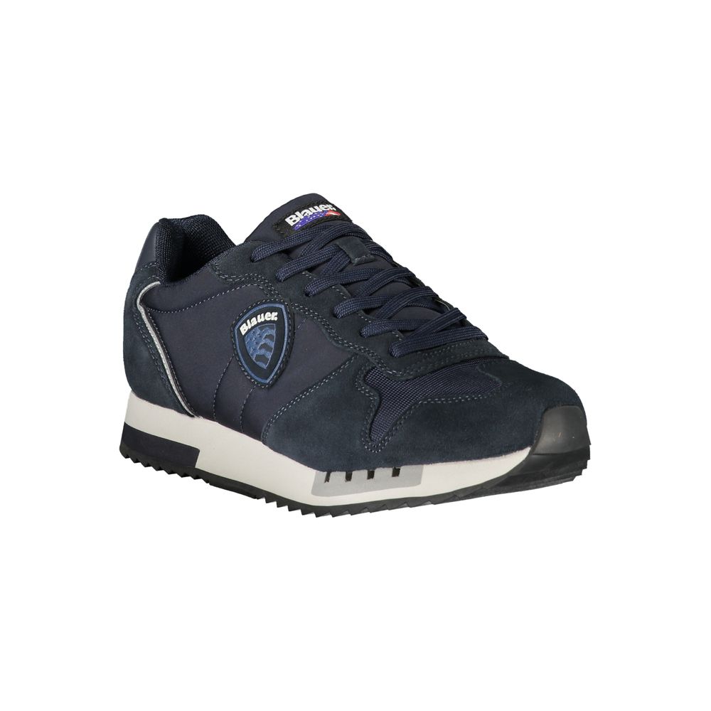 Blue Polyester Sneaker